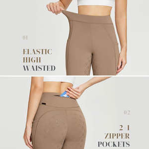 Pantalones de equitación con costuras duraderas y movimiento fácil, con tela suave al tacto y comodidad equilibrada. - Product Image 4