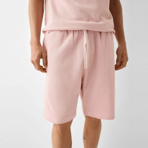 Conjunto de Shorts de Verano para Hombre, Cuello Redondo, Tela Fresca, Diseño Atractivo, Bordado, Ecológico, Alta Venta - Product Image 2