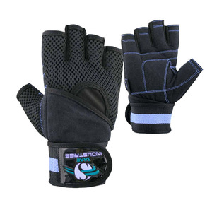 Guantes de Entrenamiento de Medio Dedo de Cuero con Muñequera Acolchada para Levantamiento de Pesas y Fisicoculturismo Avanzado - Product Image 2