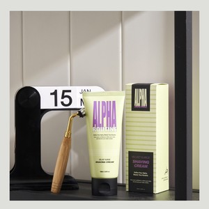 ครีมโกนหนวด ALPHAROUTINE Korean K-Beauty Velvet Surge Shaving Cream 3 ชิ้น พร้อมถุงช้อปปิ้ง ผลิตในเกาหลี - Product Image 3