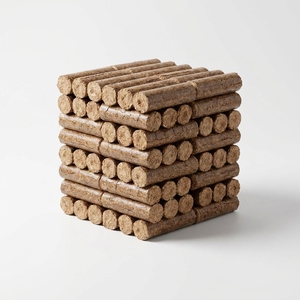 Briquettes de bois naturelles, bois de chauffage écologique, combustible biomasse, faible humidité, source d'énergie renouvelable, haute efficacité - Product Image 2