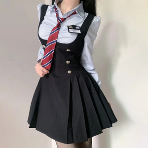 Custom Logo Anime School Uniform Cosplay Costume Blazer Skirt for Women - Product Image 5