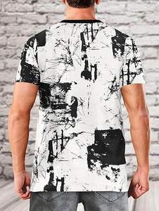 T-shirts graphiques hip-hop pour hommes, décontractés, élégants, tendance, imprimés - Product Image 3