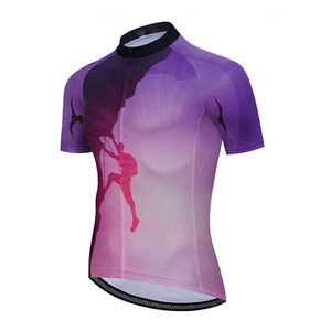 Ropa Deportiva para Exteriores, Jersey de Ciclismo Ligero para Hombre, 100% Poliéster, de Secado Rápido, con Malla Ventilada para Mayor Comodidad en Paseos Largos - Product Image 1