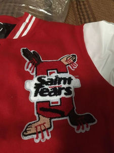 Chaqueta Varsity Unisex de Talla Grande con Cuello Alto, Bordado de Cadena Personalizado Estilo Hip Hop y Parches de Chenille, con Logotipo Frontal, Superventas - Product Image 3