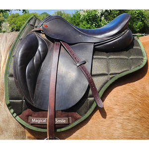 แผ่นอานม้าที่มีคุณภาพสูงแผ่นอานม้าหรูหราแผ่นรองอานม้ากระโดดสีเขียว - Product Image 4