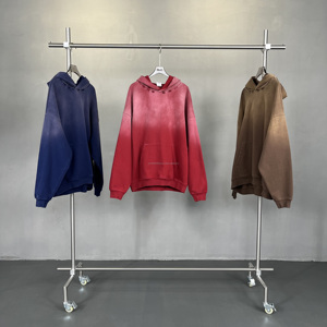 Sudadera con capucha lavada vintage de peso pesado con logotipo personalizado Sudadera con capucha lavada con ácido para hombre de talla grande Sudadera con capucha para hombre - Product Image 3