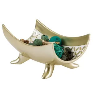 Cuenco de Metal Hecho a Mano de Lujo para Decoración de Interiores Premium, Elegante Cuenco Decorativo de Metal para un Estilo Moderno en el Hogar, Seguro - Product Image 4