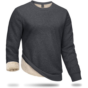 Sweat-shirt homme de qualité supérieure, logo personnalisé, col rond en polaire, confortable, streetwear pour les occasions décontractées et l'entraînement sportif - Product Image 1