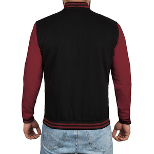 Heavy Duty Varsity <b>Jacket</b> <b>Winter</b> <b>Jacket</b> Warm Plus Size Fully Customized Logo Geometric Pattern Stand Collar Wool Sleeves Unisex - Product Image 2