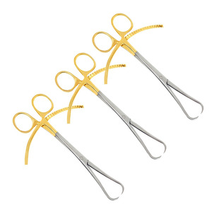 Ensemble de 3 pinces de réduction manuelles pour plaques osseuses, 5,5 pouces, manche doré, instruments chirurgicaux en acier inoxydable, instruments médicaux - Product Image 5