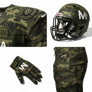 High Quality American Football Jersey Custom Logo Printed Sublimated Football Uniform Sets For Men Youth Adult Training - Product Image 5