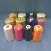 Benang Jahit Berkualitas Tinggi Tahan Gesekan, 100% Poliester Spun 30S, Berwarna-warni, Pabrik Grosir Cina, Hubei