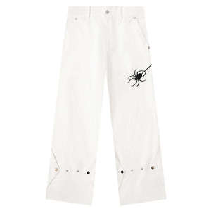 Jeans de Mezclilla Azul Marino de Corte Holgado para Hombre, 100% Algodón, 5 Bolsillos, Cintura Media, Diseño de Marca, Venta al Por Mayor - Product Image 3