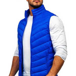 Gilet matelassé d'hiver pour homme, veste sans manches, design matelassé épais, chauffe-corps thermique isolé pour les activités de plein air, décontracté - Product Image 1