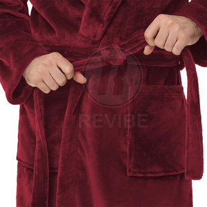 Luxury Fashion Men's Terry Bathrobe 100% Cotton Cozy Fabric Long Sleeve Premium Loungewear for Modern Lifestyle - Product Image 5