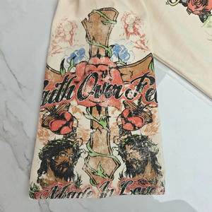 Camiseta Oversize Vintage de 260g, 100% Algodón, Lisa, para Impresión, Unisex, Estilo Urbano, Moda Casual de Verano - Product Image 3