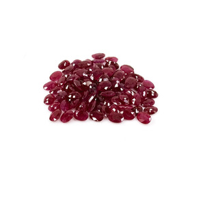 Rubis naturels de Bangkok, ovales calibrés 6x8mm, pierres précieuses facettées naturelles, prêtes à l'emploi pour la création de bijoux - Product Image 6