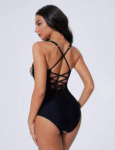 Maillot de bain une pièce athlétique pour femmes, dos nageur, pour la course et le fitness - Product Image 5
