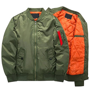 Blouson Bomber Homme Personnalisé Coupe-Vent Haute Qualité Streetwear Fermeture Éclair Avec Poches Blousons d'Extérieur pour Hommes - Product Image 3