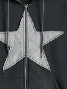 Sweat à capuche zippé personnalisable en coton 100% brodé 400 GSM, collection hiver streetwear, haute qualité, unisexe, vente en gros 2026 - Product Image 3