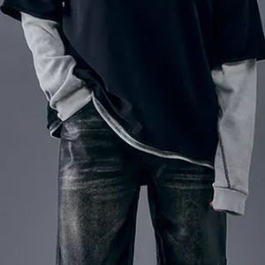 Fabricante de Camisetas de Doble Capa al por Mayor, Camisetas de Algodón Grueso con Doble Tejido para Suministro de Moda al por Mayor - Product Image 6