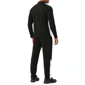 Men's Black <b>White</b> 2 1 Design Spandex/Nylon Tracksuit <b>Set</b> Full Zip Top Long Sleeve Jogging Pants Autumn Sporty Quick Dry Regular - Product Image 6