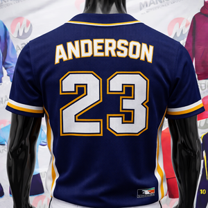 MARISONA INTL OEM Fabricant de maillots de baseball solides à séchage rapide, respirants, en tissu 100% polyester, personnalisables par sublimation sur le devant - Product Image 2