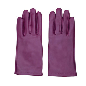 Gants en cuir rouge longueur poignet, style uni, sans doublure, pour usage quotidien décontracté, chaleur hivernale, accessoires de mode de haute qualité - Product Image 5