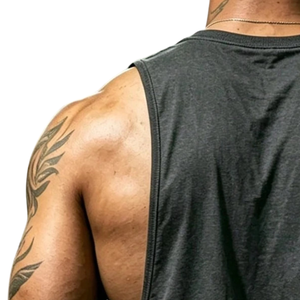 <b>Mens</b> Sleeveless Knitted Gym Tank Tops Athletic Workout <b>Vest</b> Breathable Quick Dry Sports Shirt Muscle Fit <b>Training</b> Front ODM - Product Image 4
