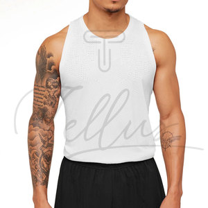 Camiseta sin mangas más vendida a precio económico para hombre, diseño y talla personalizados, camiseta sin mangas para uso fitness. - Product Image 6