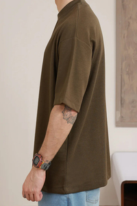 T-shirts d'été à col montant en sergé 100 % polyester, faible MOQ, fabrication ODM personnalisée, vente en gros pour hommes, du Pakistan - Product Image 5