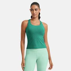 New Arrivals Custom Workout Tank <b>Top</b> <b>80</b>% Nylon 20% Spandex Quick Dry Breathable Sports Tank <b>Top</b> for Women - Product Image 4