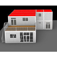 Maison préfabriquée à construction rapide 20 pieds 40 pieds Maison modulaire pliable en conteneur Maison de camping pliable Petite maison de conteneur minuscule Bureau à domicile