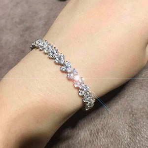 Pulsera de Tenis de Moissanita de Alta Calidad, Plata 925 con Baño de Rodio, Brillo Intenso, Resistente al Deslustre, Cierre Seguro, Estilo Hip Hop, Regalo - Product Image 2