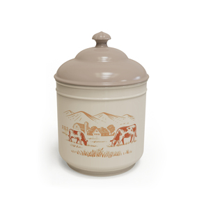 Metal <b>Storage</b> <b>Jar</b> with Bee Design Wooden Lid Airtight Cylinder Shape <b>for</b> <b>Kitchen</b> Food Preservation Minimalist Style - Product Image 4