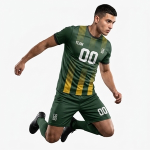 Uniforme de Fútbol Personalizado de Fábrica Profesional, Impresión Completa, Anti-Pilling, Ropa Deportiva para Equipos de Fútbol, Transpirable, Absorbe la Humedad, Unisex, 100% - Product Image 2