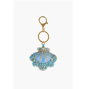Porte-clés artisanal en perles coquillages, breloque de sac tissée en perles de rocaille - Product Image 4