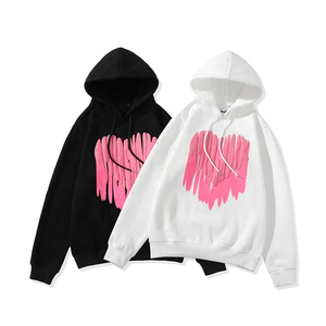 Sweat à capuche zippé d'hiver de bonne qualité pour hommes, avec logo personnalisé, couleurs unies, imprimé en relief, en polaire écologique, pour hommes et femmes - Product Image 3