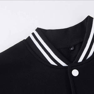 Chaqueta Varsity Personalizada con su Logotipo, Ecológica, Antibacteriana, de Algodón y Felpa, Cuello Redondo, Manga Larga, para Hombre - Product Image 4