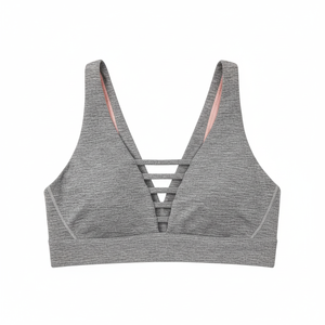 Sujetador Deportivo para Mujer, Gris, Sin Mangas, Transpirable, Personalizado, OEM, Venta al Por Mayor - Product Image 4