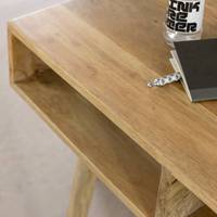 Table console Vandana Elara Vertex avec rangement en bois de manguier