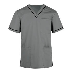 Nouveaux uniformes d'infirmière, designs pour usines alimentaires, blouses de laboratoire pour scientifiques et médecins, chemises de travail unisexes personnalisées en tissu Spandex - Product Image 3