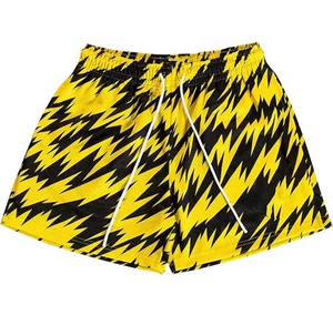 Pantalones Cortos Deportivos Sublimados Transpirables Personalizados con Rayas y Diseño Gráfico para Hombre, de Secado Rápido para Aventuras al Aire Libre - Product Image 6