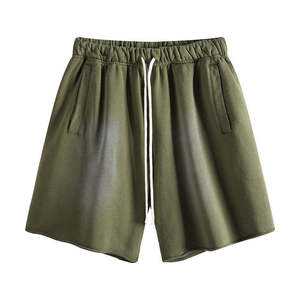 Shorts de Algodón de Cintura Alta, Color Sólido, con Cordón Ajustable, Corte Holgado, Casuales de Verano, con Bolsillos Laterales - Product Image 5