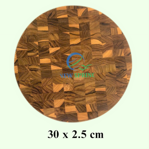 Tabla de cortar segura para lavavajillas antibacteriana ecológica de madera de teca desechable hecha en Vietnam - Product Image 2