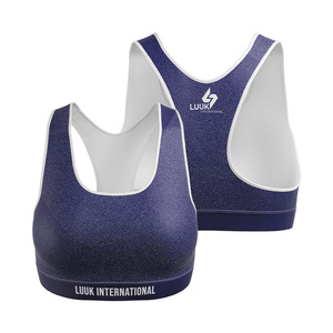 Custom Logo Sublimated Women's Sports Bra Breathable Moisture Wicking Activewear for Gym Yoga and <b>Running</b> - Product Image 3