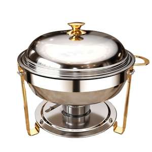 Elegant <b>Food</b> <b>Warmer</b> Chafing Dish for <b>Buffet</b> Catering and Banquet Service with Strong Construction and Style - Product Image 3