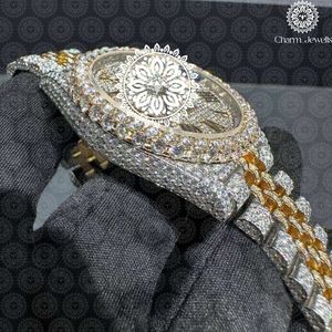 Charm_Jewells Luxury Stainless Steel <b>Watch</b> 42mm Analog Quartz Luminous Unisex Fashion Bracelet Folding Clasp - Product Image 2