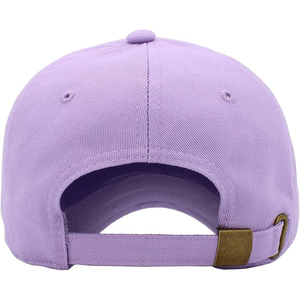 Gorra de Béisbol Lavanda de 6 Paneles, Sarga de Algodón, Ajustable con Cierre a Presión, Unisex, Casual, para Primavera y Verano - Product Image 4